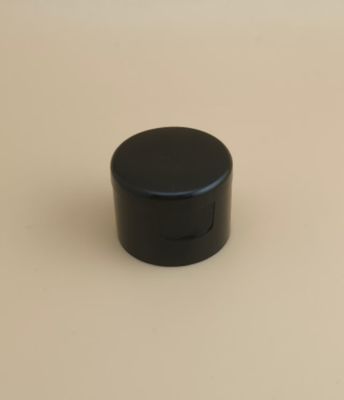 黒いプラスチック 丸い 滑らかな蓋 化粧品ボトル