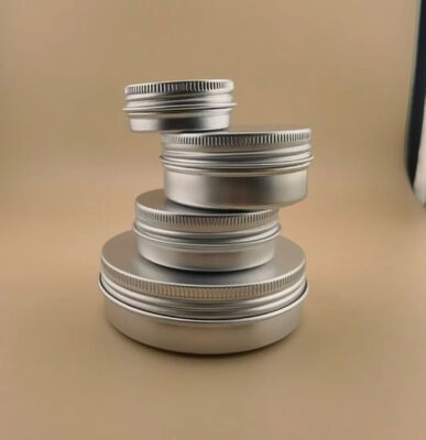 アルミニウム リップバーム容器ケース 50ml 60ml アルミ缶容器 60グラム 100ml アルミキャンドルグラス